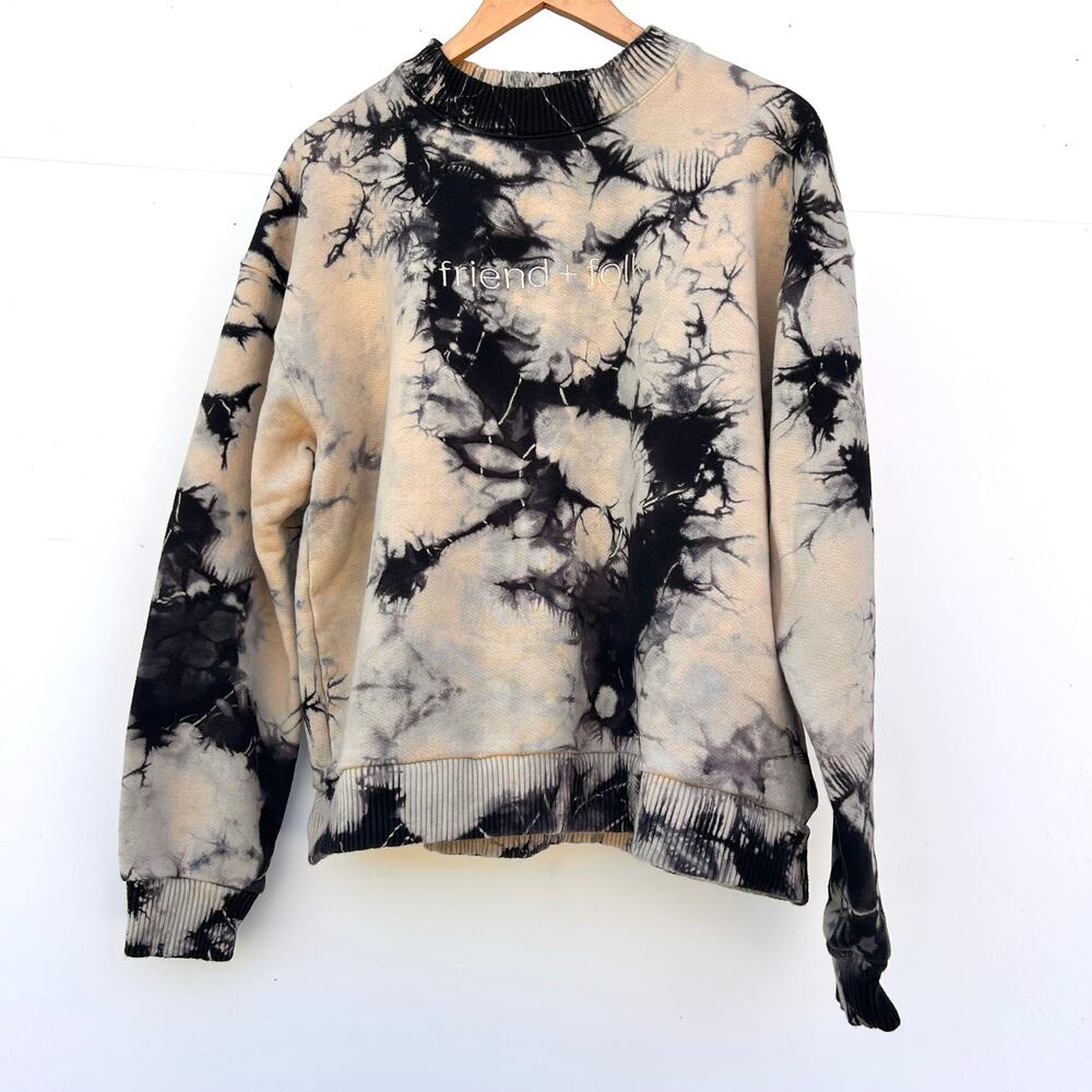 Friend + Folk Set Crewneck Sweatshirt Joggers Sweats Pants Medium Tie Dye Cotton - Picture 11 of 16